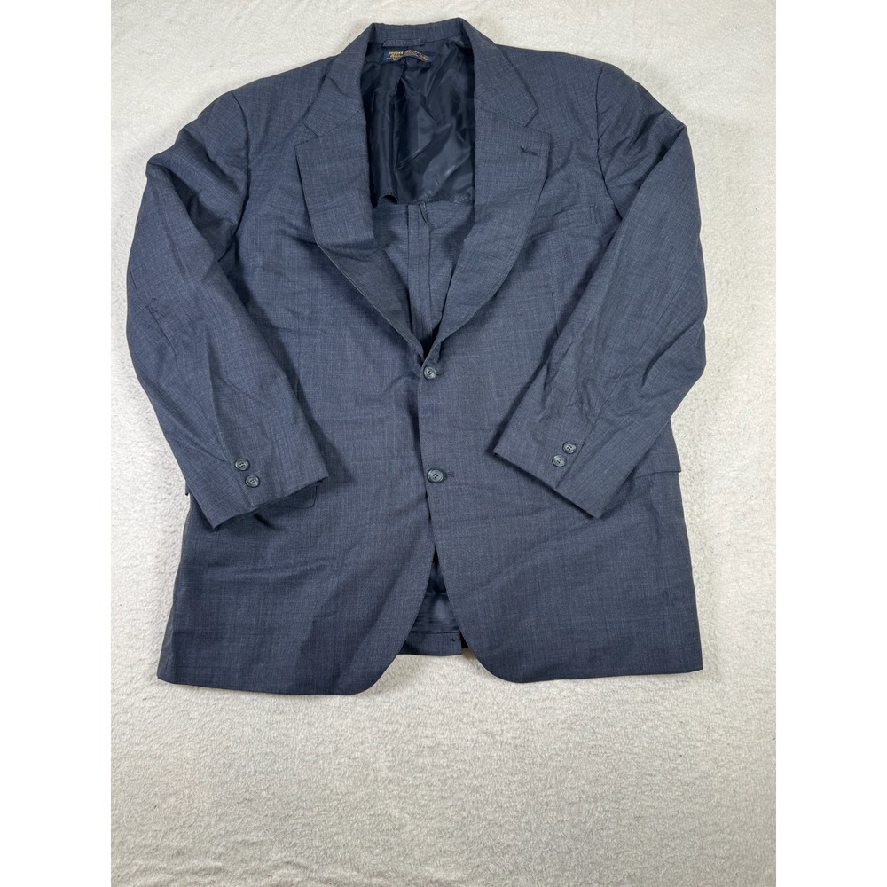 Brooks Brothers Blazer Mens 48R Grey Good Golden Fleece Wool 2-Button Sport Coat